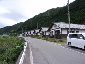 町営住宅の町並み