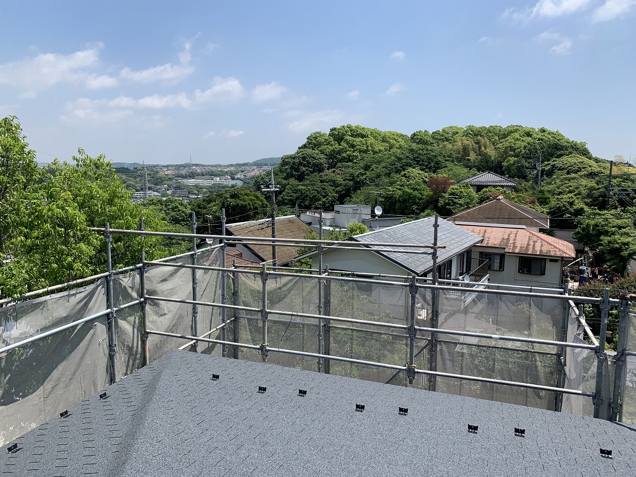 鎌倉山の家 屋根からの景色